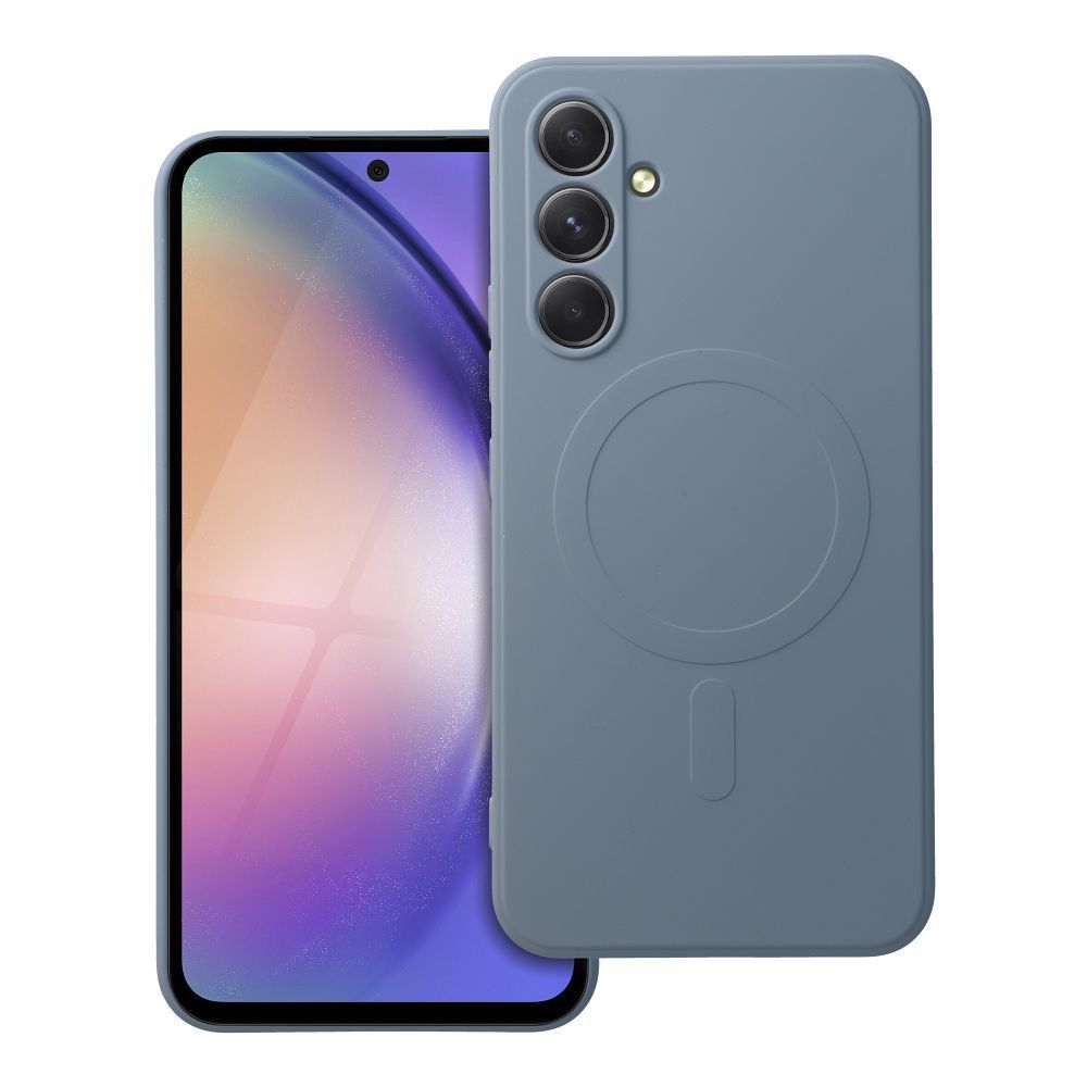 SILICONE MAG COVER case compatible with MagSafe for SAMSUNG A54 light blue - Image 1