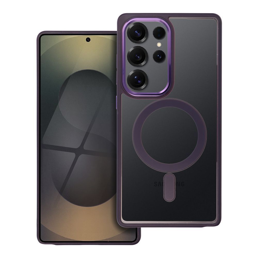 COLOR EDGE MAG COVER case compatible with MagSafe for SAMSUNG S25 ULTRA deep purple - Image 1