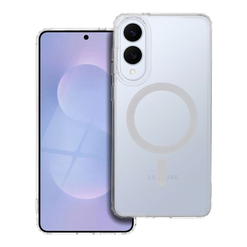 Case for Samsung S25 Edge Frost Mag Cover compatible with MagSafe transparent frozen FROST MAG COVER case compatible with MagSafe for SAMSUNG S25 Edge transparent - Image 1