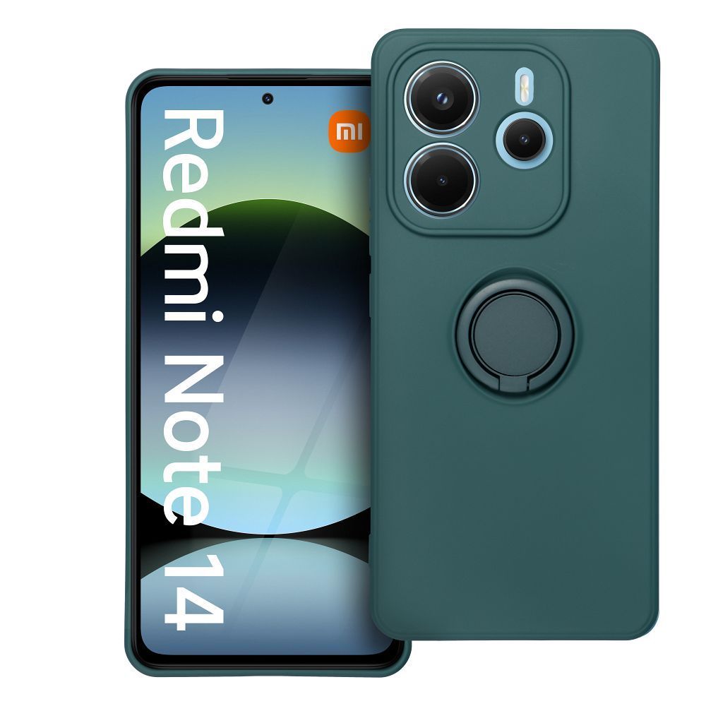 Case for Xiaomi Redmi NOTE 14 5G Silicone Ring green SILICONE RING case for XIAOMI Redmi Note 14 5G green - Image 1