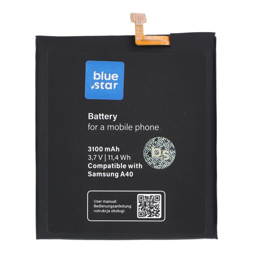 BLUE STAR PREMIUM battery for SAMSUNG A40 3100 mAh - Image 1