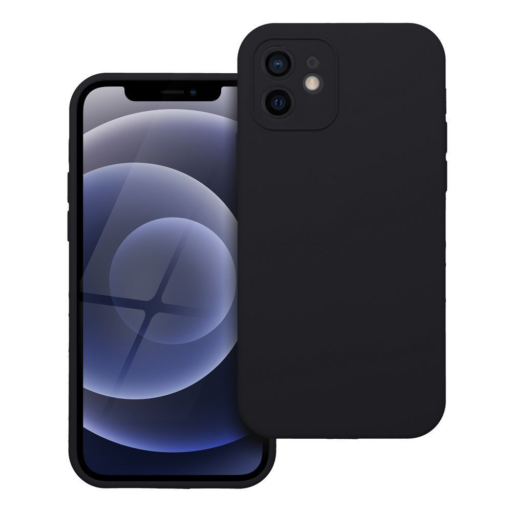 Case SILICONE 2mm for IPHONE 12 black - Image 1