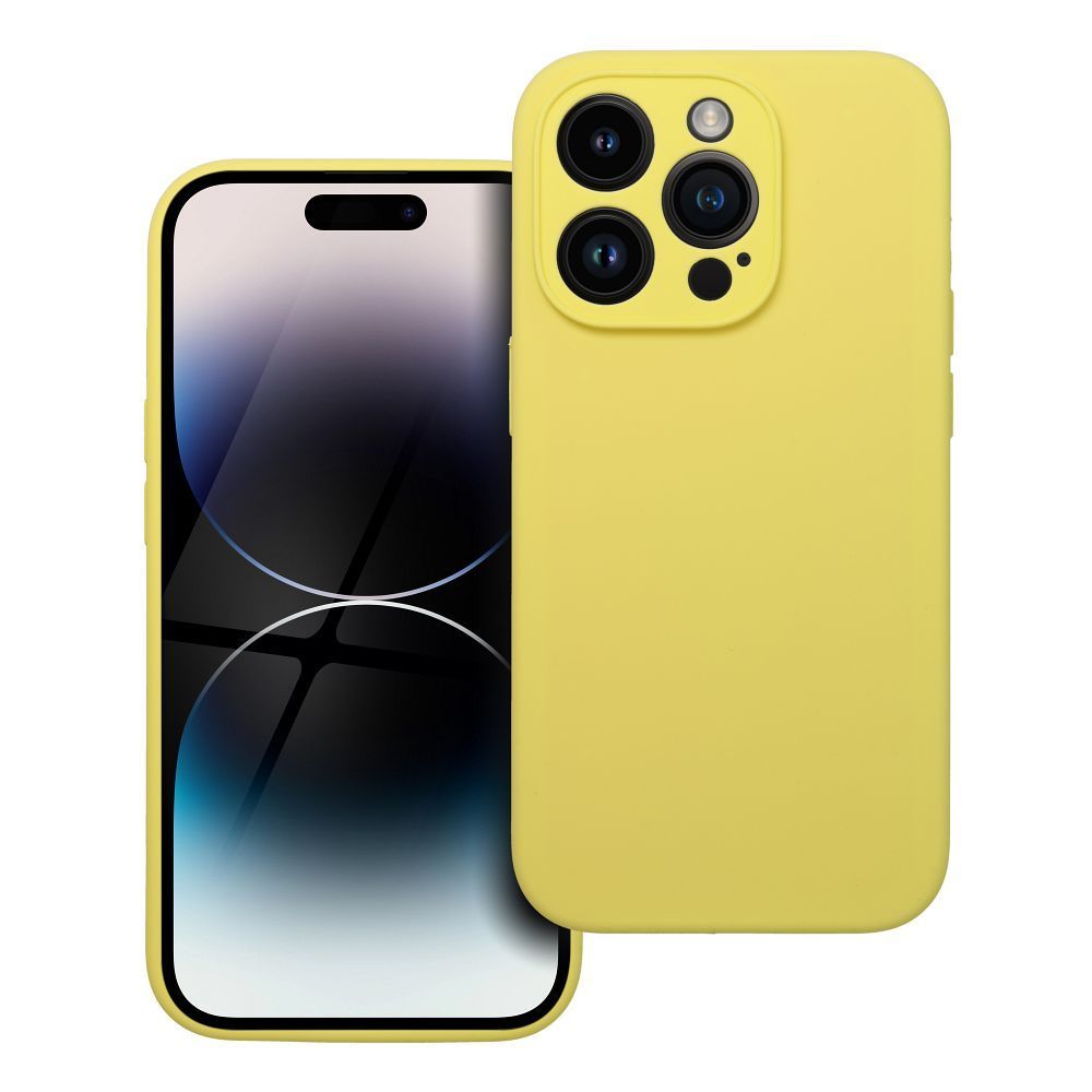 Case SILICONE 2mm for IPHONE 14 Pro lemon - Image 1