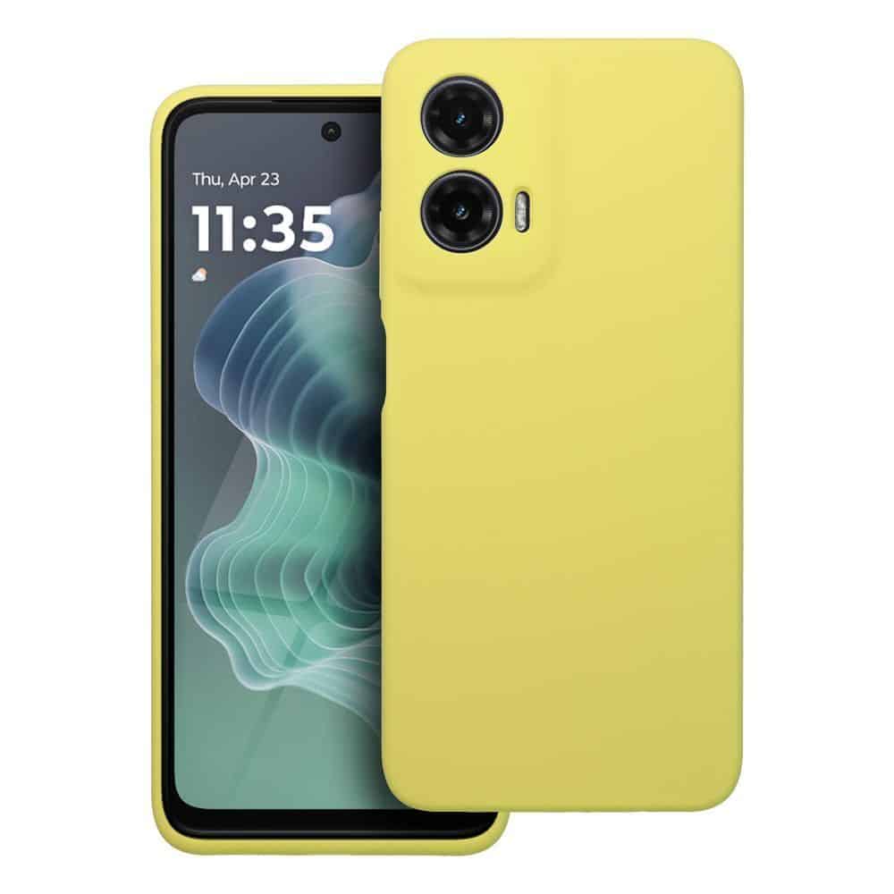 Case SILICONE 2mm for MOTOROLA G35 5G lemon Case SILICONE 2mm for MOTOROLA G35 5G lemon - Image 1