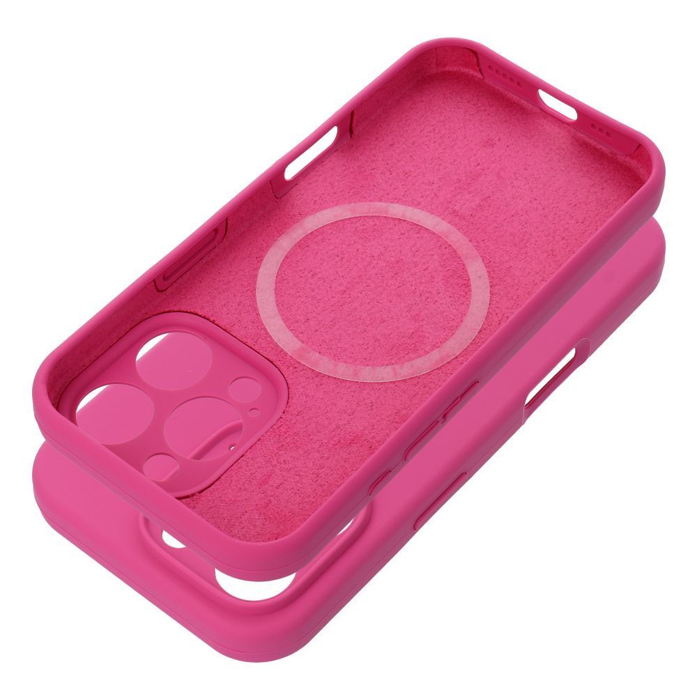 Case for iPhone 15 PRO Silicone 2mm compatible with MagSafe pink Case SILICONE 2mm for IPHONE 15 Pro compatible with MagSafe pink - Image 1