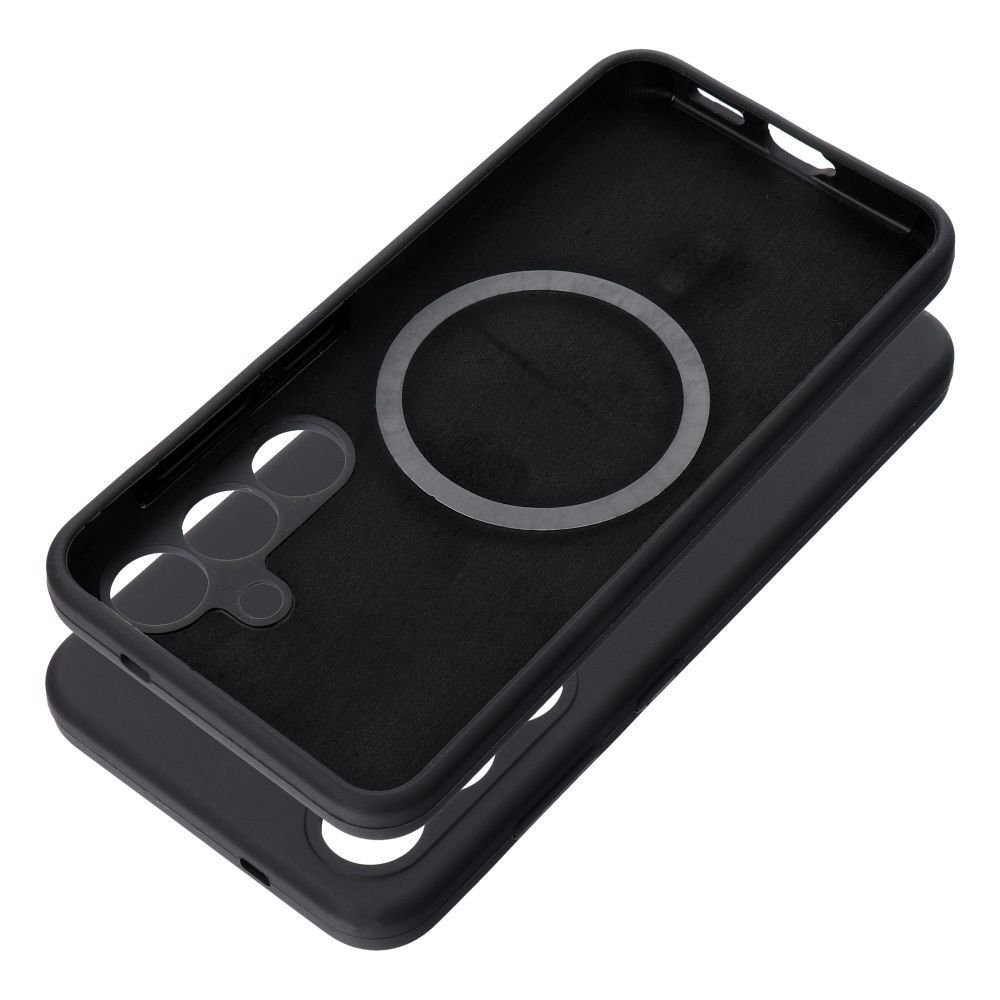 Case for Samsung S25 EDGE Silicone 2mm compatible with MagSafe black Case SILICONE 2mm for SAMSUNG S25 Edge compatible with MagSafe black - Image 1