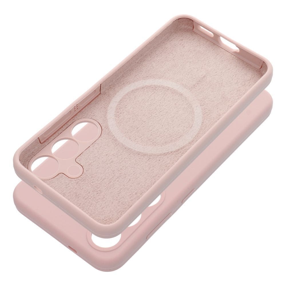 Case SILICONE 2mm for SAMSUNG S25 Plus compatible with MagSafe sand pink Case SILICONE 2mm for SAMSUNG S25 Plus compatible with MagSafe sand pink - Image 1