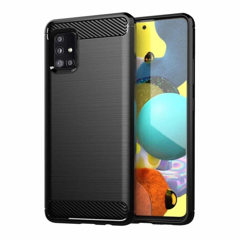 CARBON case for SAMSUNG A71 black CARBON case for SAMSUNG A71 black - Image 1