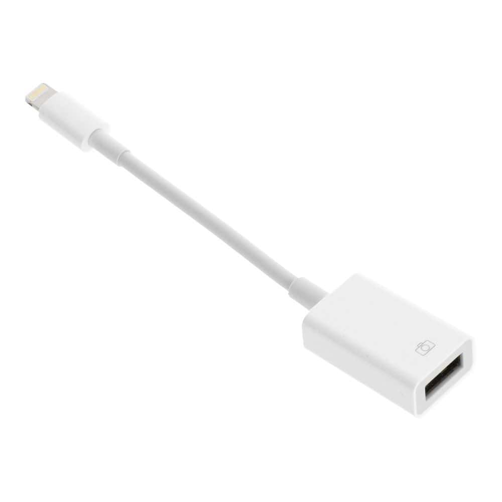 Adapter OTG USB A (female) to Lightning (male) white Adapter OTG USB A (female) to Lightning (male) white - Image 1