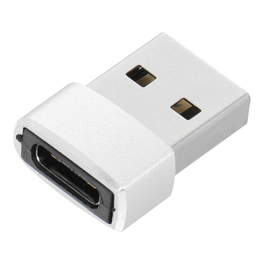 Adaptor Type C (female) to USB A (male) silver - Image 1