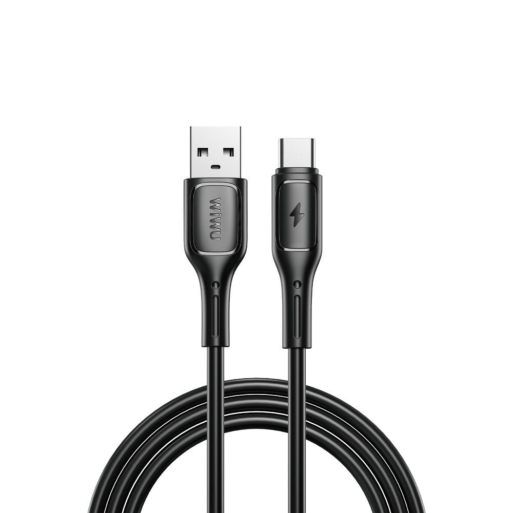 WiWU - Starlink Series Data Cable Wi-C001 USB A to USB C 2,4A - black - Image 1