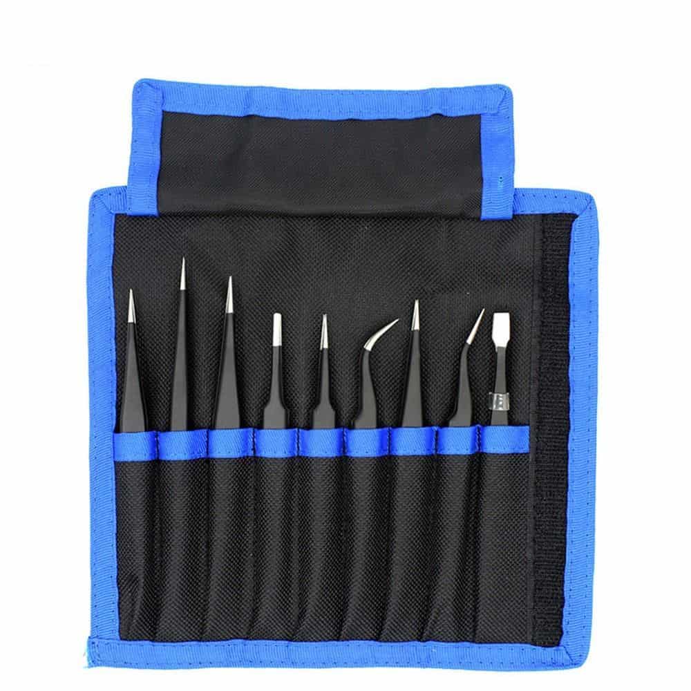 UF-TOOLS - ESD-9 Tweezers Set (9 pcs) UF-TOOLS - ESD-9 Tweezers Set (9 pcs) - Image 1