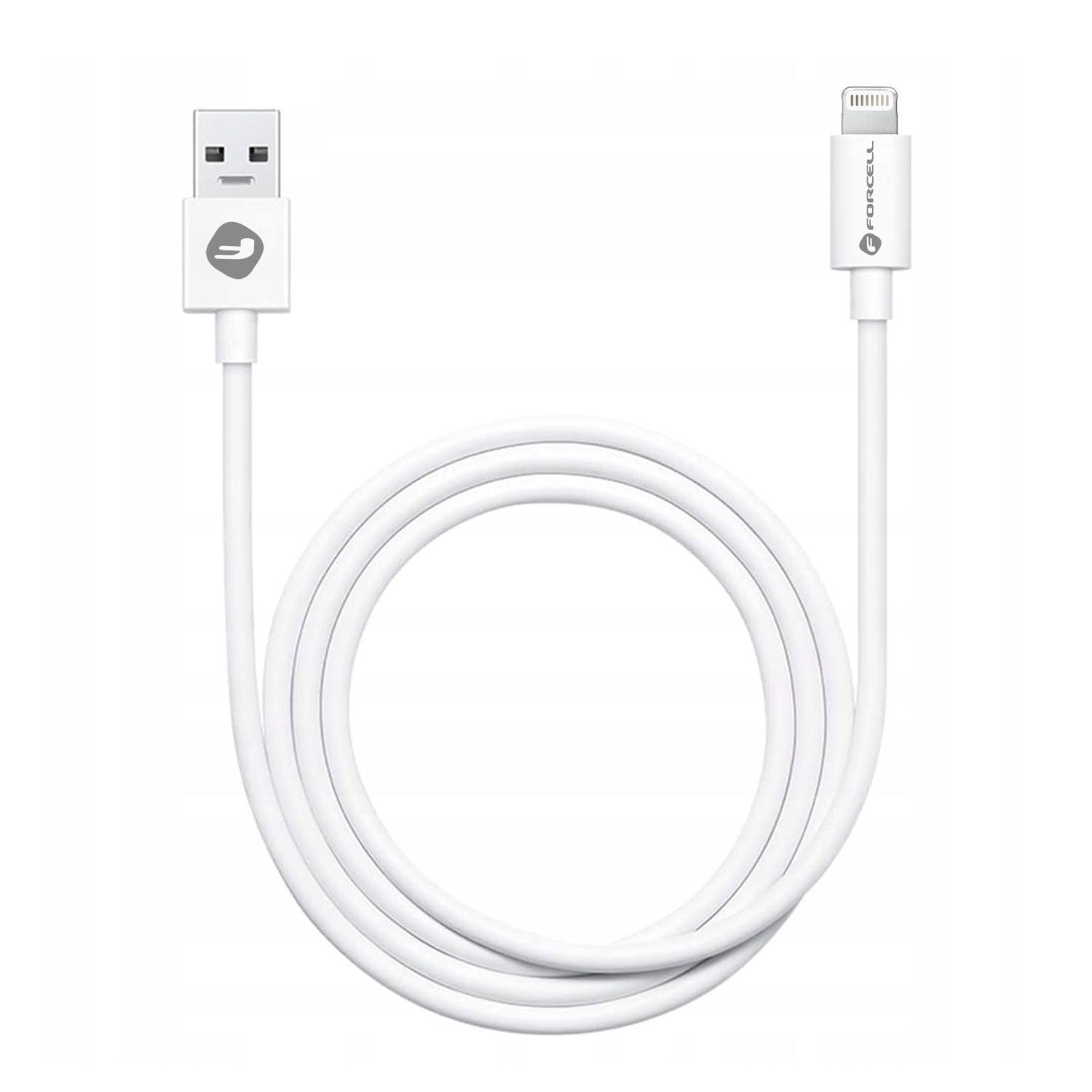FORCELL C316 cable USB A to Lightning 1A TUBE 1 m white - Image 2