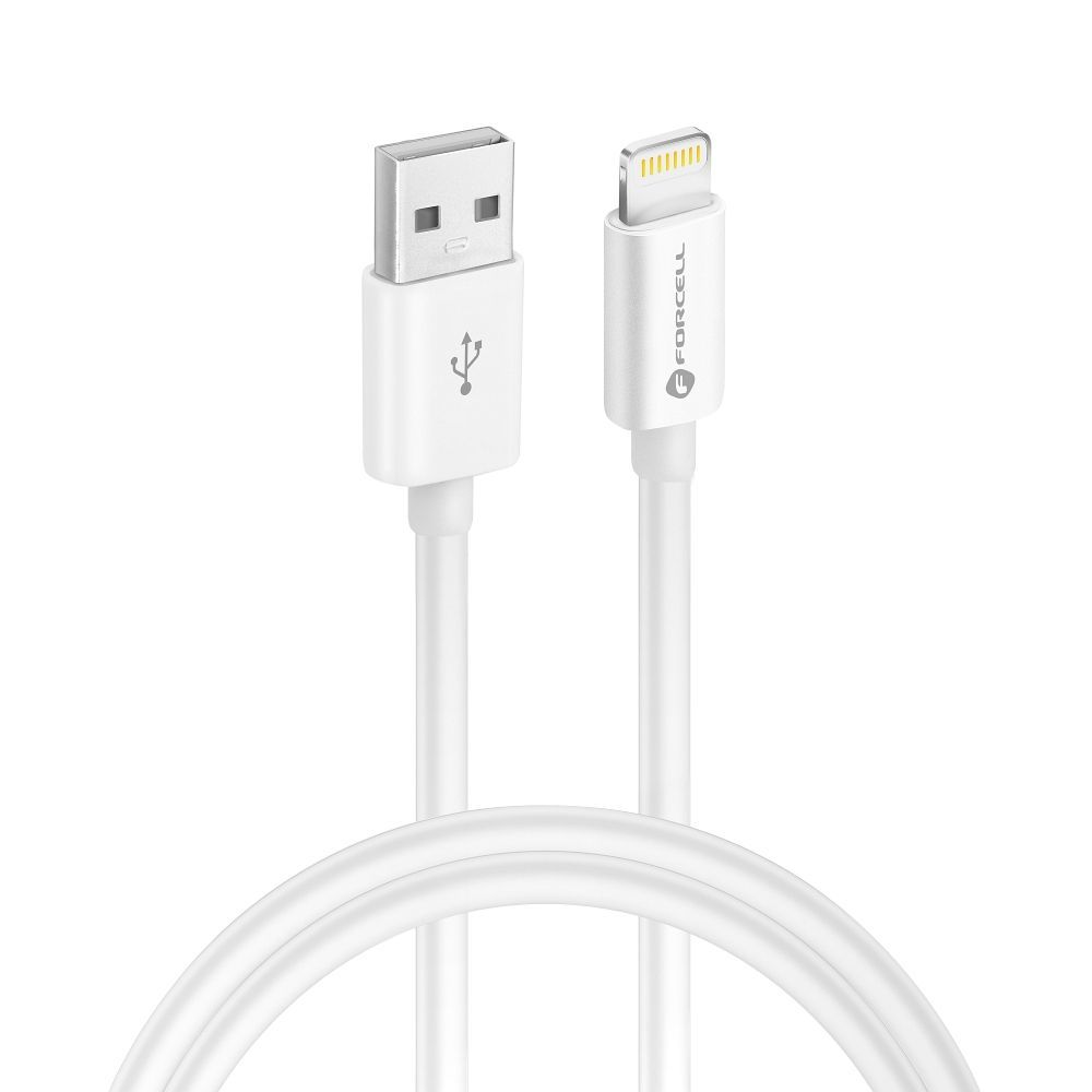 FORCELL F-ENERGY C703 cable USB A to Lightning MFi 2,4A 12W 1 m white - Image 2