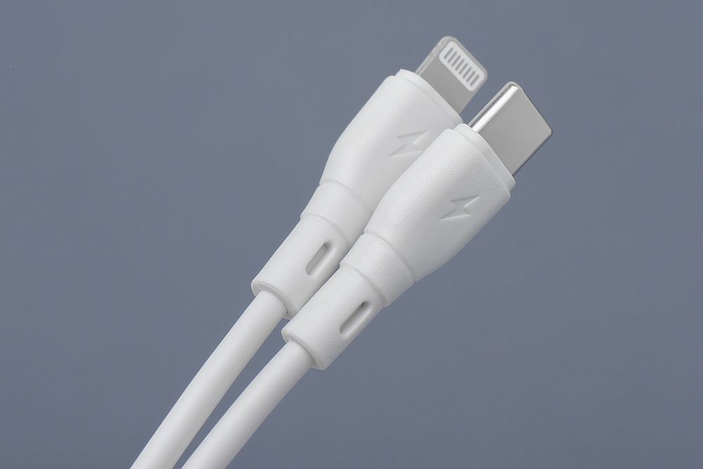 BLUE STAR ECO cable 2,4A 27W Type C to Lightning PJ72-18-3 1m white - Image 2