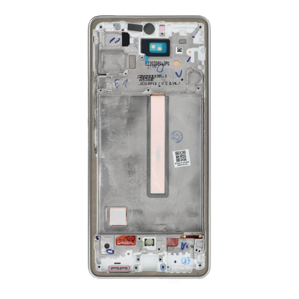 LCD Display for SAMSUNG A53 A536 HARD OLED with frame silver LCD Display for SAMSUNG A53 A536 HARD OLED with frame silver - Image 1
