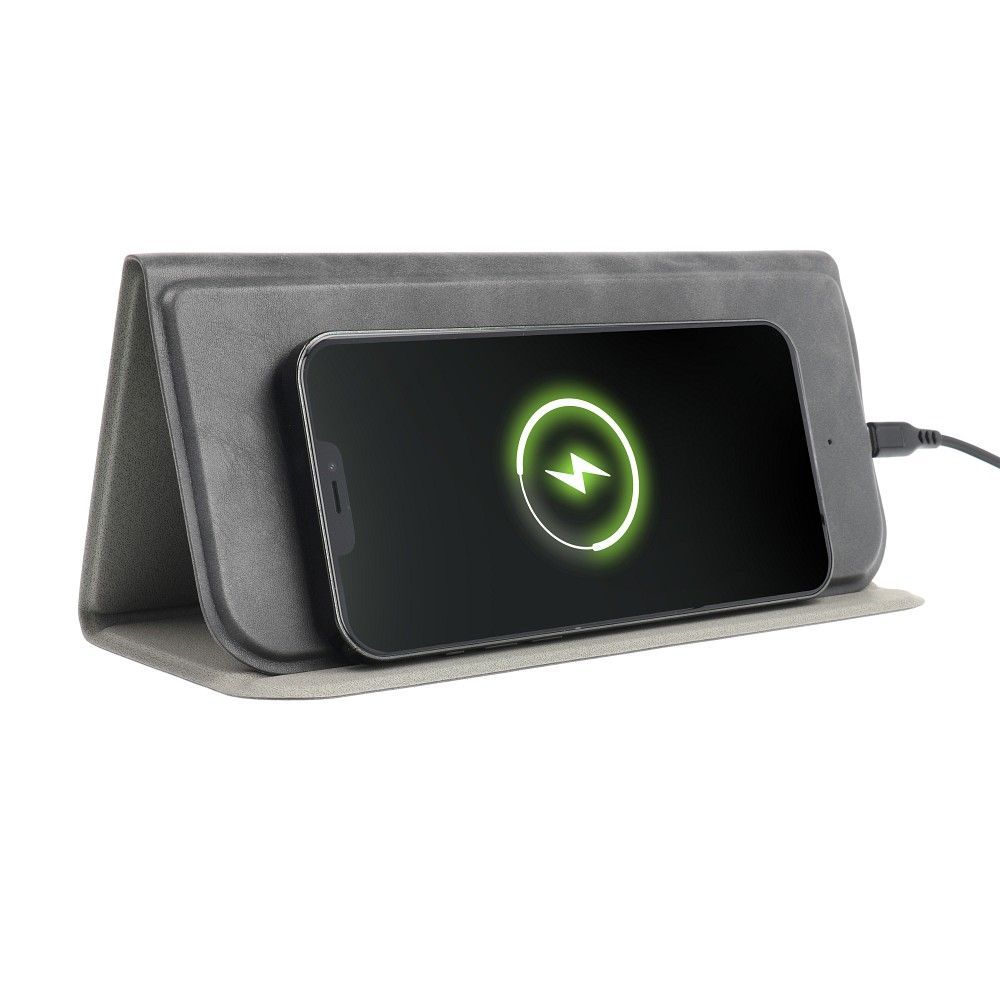 Mouse pad with wireless charger 15W OJD-82 brown grey - Image 2