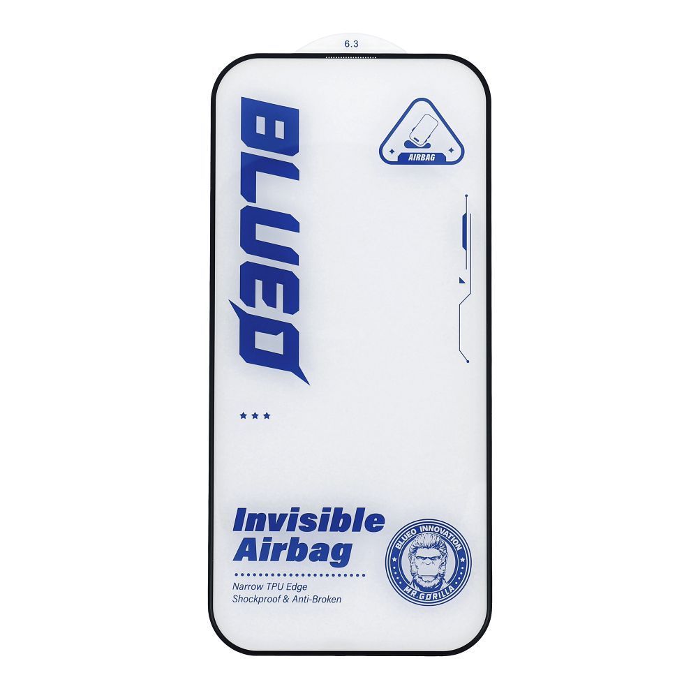 5D Mr. Monkey Glass - Apple iPhone 16 Pro black (Airbag Anti-broken) - Image 2