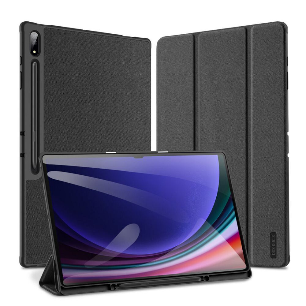DUX DUCIS case DOMO foldable with pencil storage for SAMSUNG Tab S10 Ultra/S9 Ultra/S8 Ultra Black black DUX DUCIS case DOMO foldable with pencil storage for SAMSUNG Tab S10 Ultra/S9 Ultra/S8 Ultra Black black - Image 1