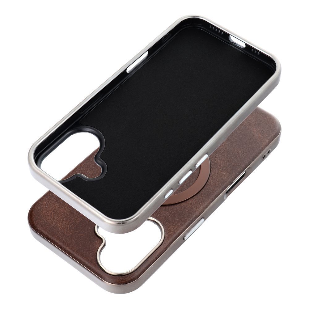 GENTLEMAN MAG COVER Case compatible with MagSafe for IPHONE 14 brown - Image 2