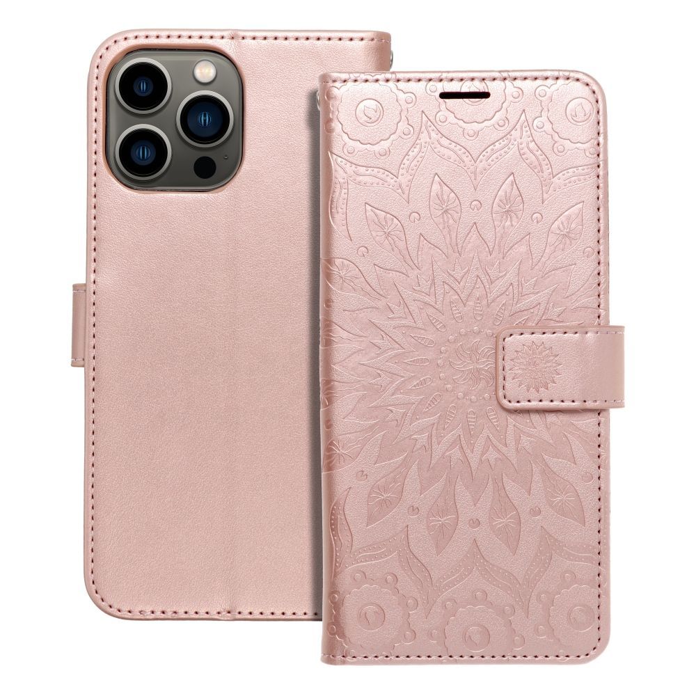MEZZO Book case for IPHONE 13 PRO MAX mandala rose gold - Image 1