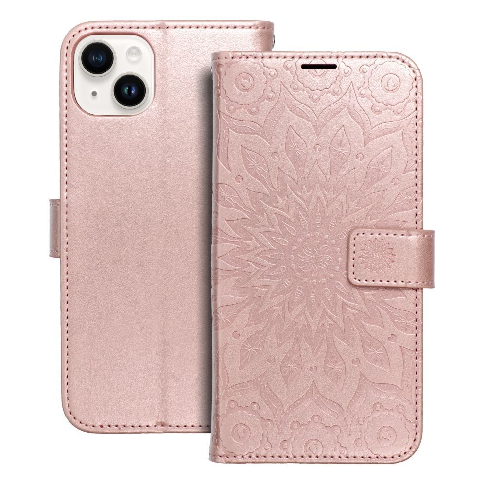 MEZZO Book case for IPHONE 14 Plus mandala rose gold - Image 1