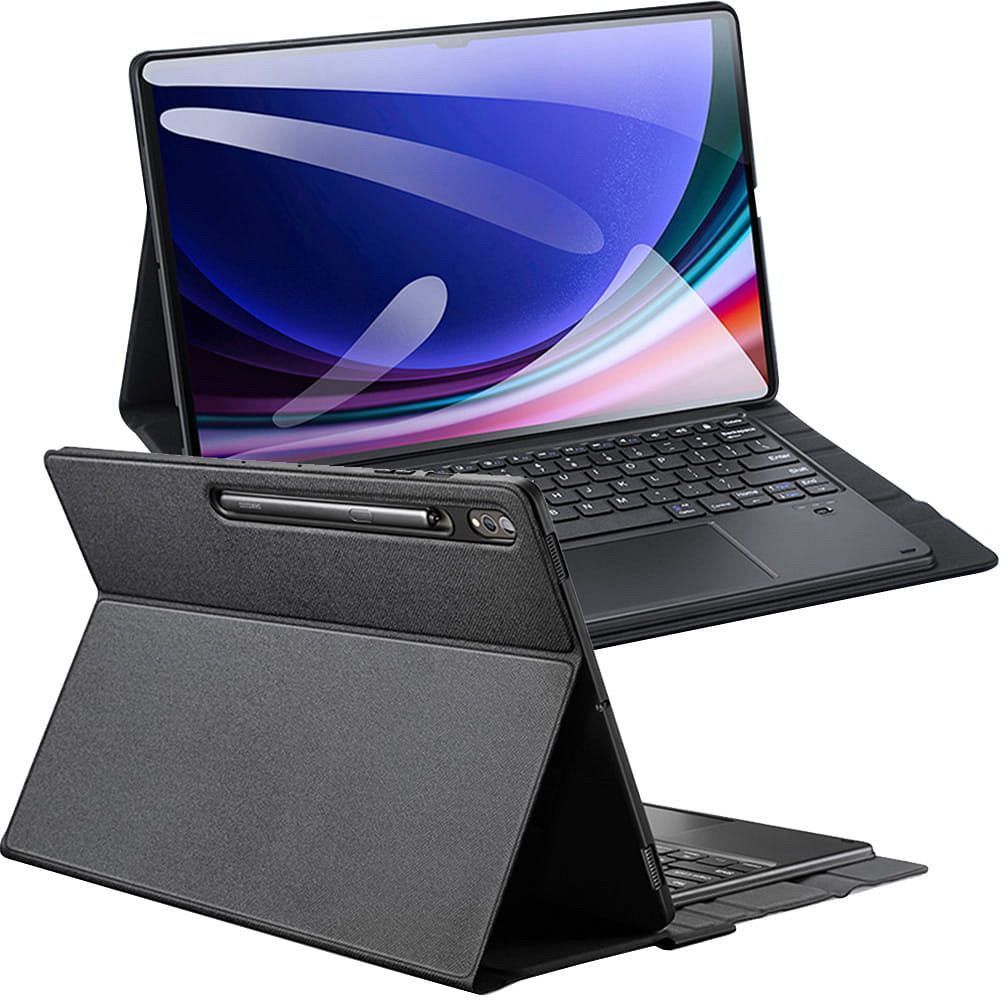 DUX DUCIS case DK foldable with Wireless Keyboard with backlight for SAMSUNG Tab S10 Ultra/S9 Ultra/S8 Ultra black DUX DUCIS case DK foldable with Wireless Keyboard with backlight for SAMSUNG Tab S10 Ultra/S9 Ultra/S8 Ultra black - Image 1