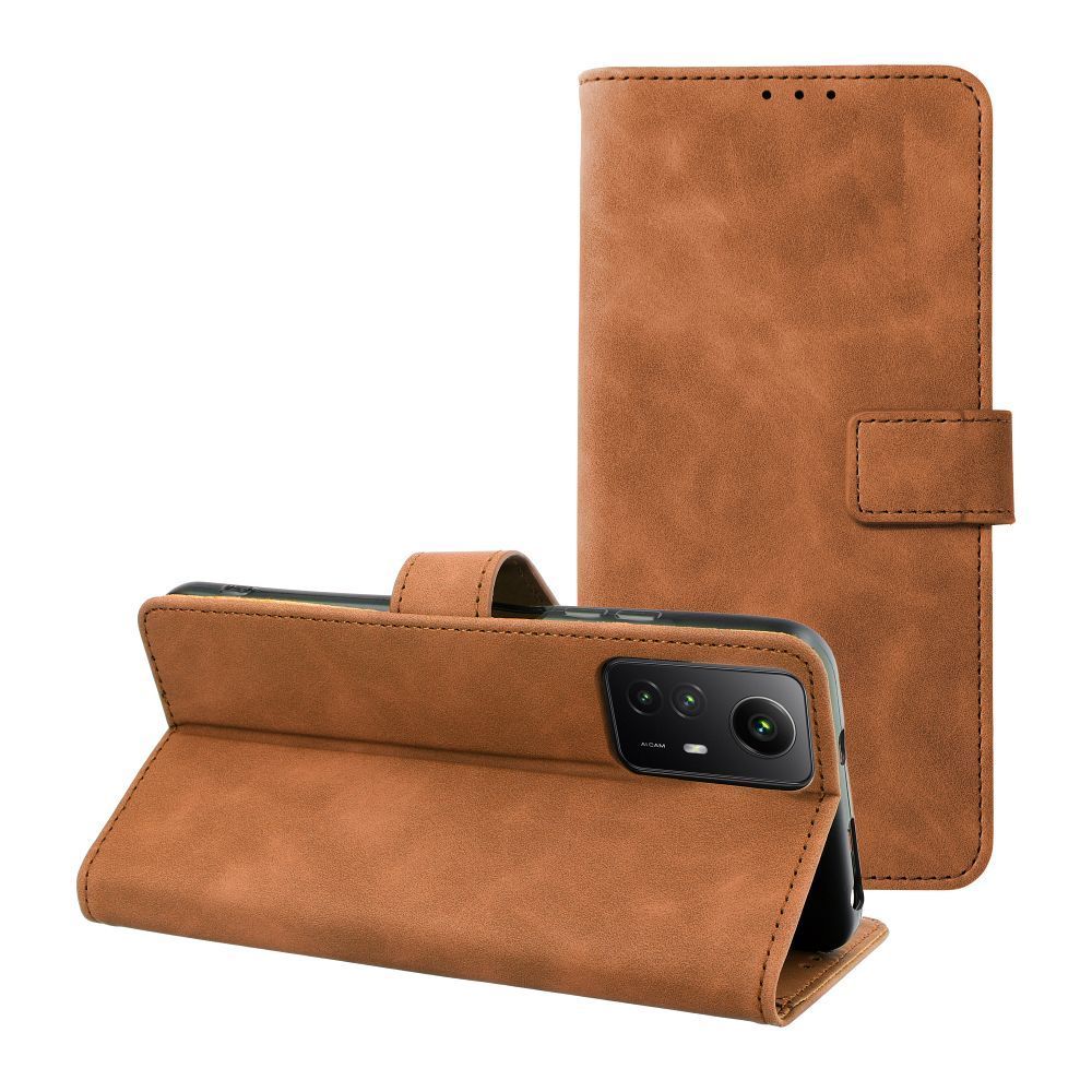 TENDER Book Case for XIAOMI Redmi Note 12S brown - Image 1