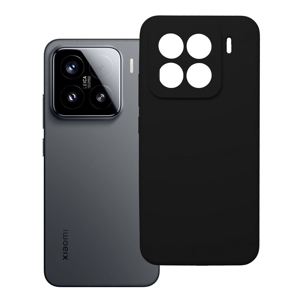 Case for Xiaomi 15 Silicone 2mm black Case SILICONE 2mm for XIAOMI 15 black - Image 1