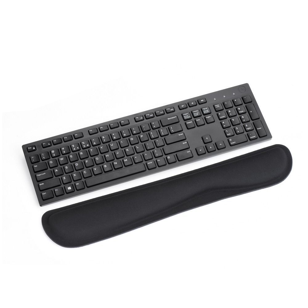 Ergonomic wrist support for keyboard 460 x 85 x 25 mm black - Image 1