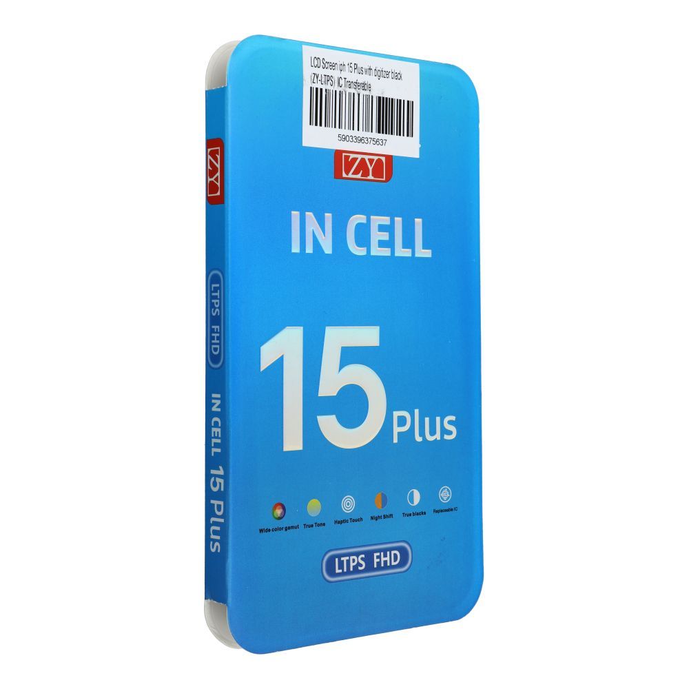 LCD Screen iPhone 15 Plus with digitizer black (ZY-LTPS) IC Transferable LCD Screen iPhone 15 Plus with digitizer black (ZY-LTPS) IC Transferable - Image 1