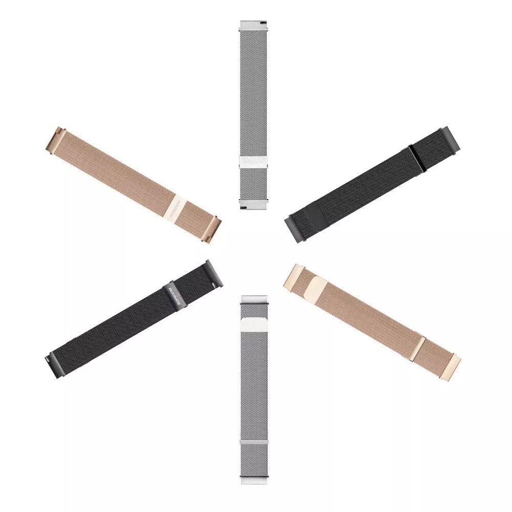 DUX DUCIS strap MILANESE stainless steel magnetic 20 mm black - Image 2