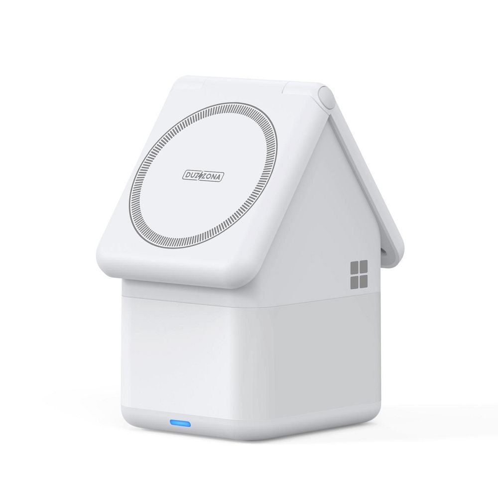 W20 4-in-1 House-shaped Magnetic Wireless Charger Stand 15W White W20 4-in-1 House-shaped Magnetic Wireless Charger Stand 15W White - Image 1