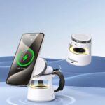 DUZZONA W23 5-in-1 Magnetic Wireless Charging Station with Bluetooth Speaker - Image 2
