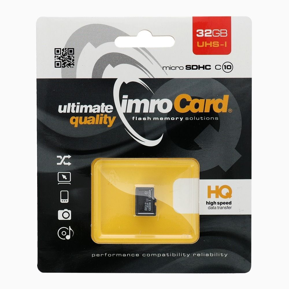 IMRO memory card microSD 32GB 100MB/s class10 UHS I - Image 1