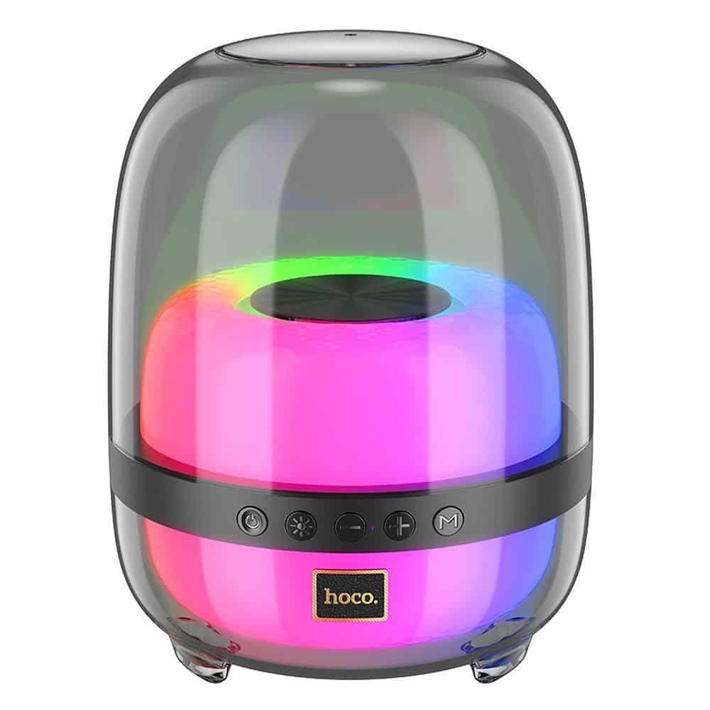 HOCO wireless speaker with colorful luminous BS58 black night HOCO wireless speaker with colorful luminous BS58 black night - Image 1