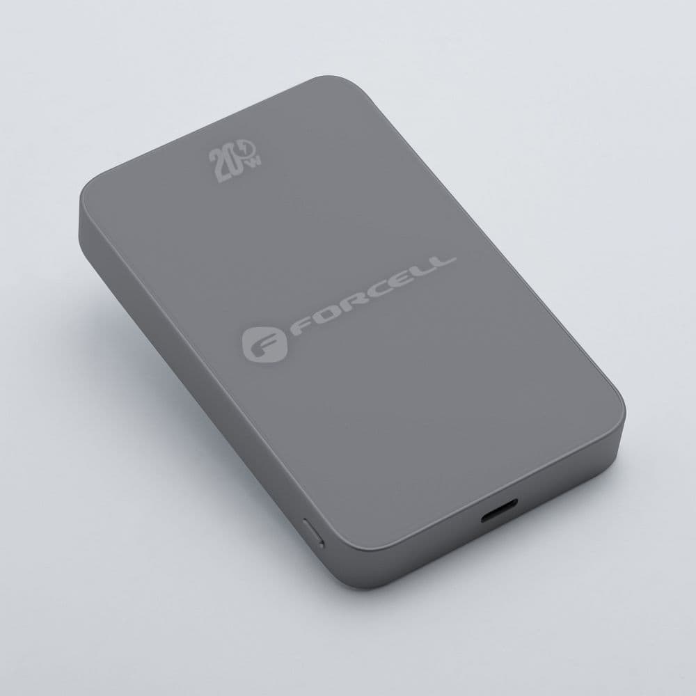 FORCELL F-ENERGY F10K8 Super Slim powerbank compatible with MagSafe PD3.0 QC4.0 15W 10000 mAh grey - Image 2