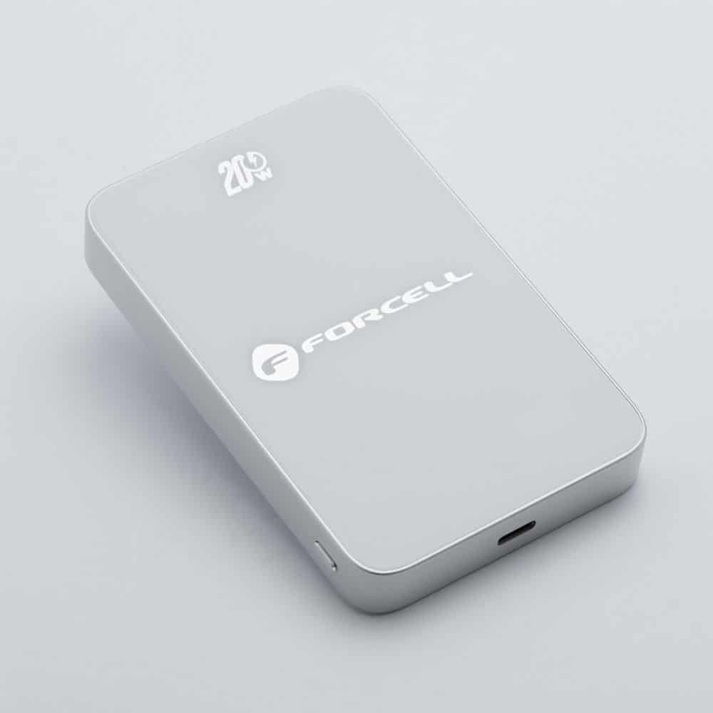 FORCELL F-ENERGY F10K8 Super Slim powerbank compatible with MagSafe PD3.0 QC4.0 15W 10000 mAh white - Image 2