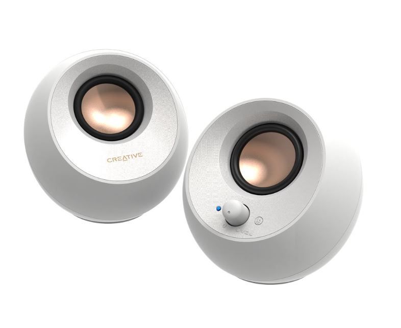 CREATIVE Speaker Wireless 2.0 Pebble V3 White - Image 1