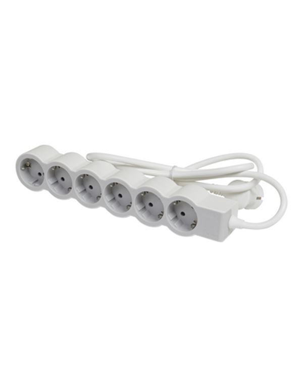Legrand SurgeArrest 6 Outlets 1.5m Cable  White/Grey - Image 1