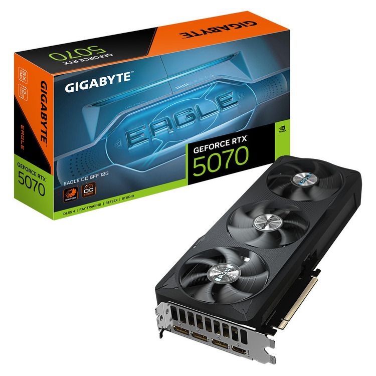 GIGABYTE VGA GV-N5070EAGLE OC-12GD , 12GB , GDDR7 GIGABYTE VGA GV-N5070EAGLE OC-12GD , 12GB , GDDR7 - Image 1