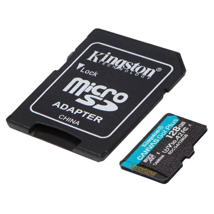 KINGSTON Memory Card SDCG4/128GB Canvas Go PLUS Class 10, UHS-I, U3, V30, A2 - Image 2