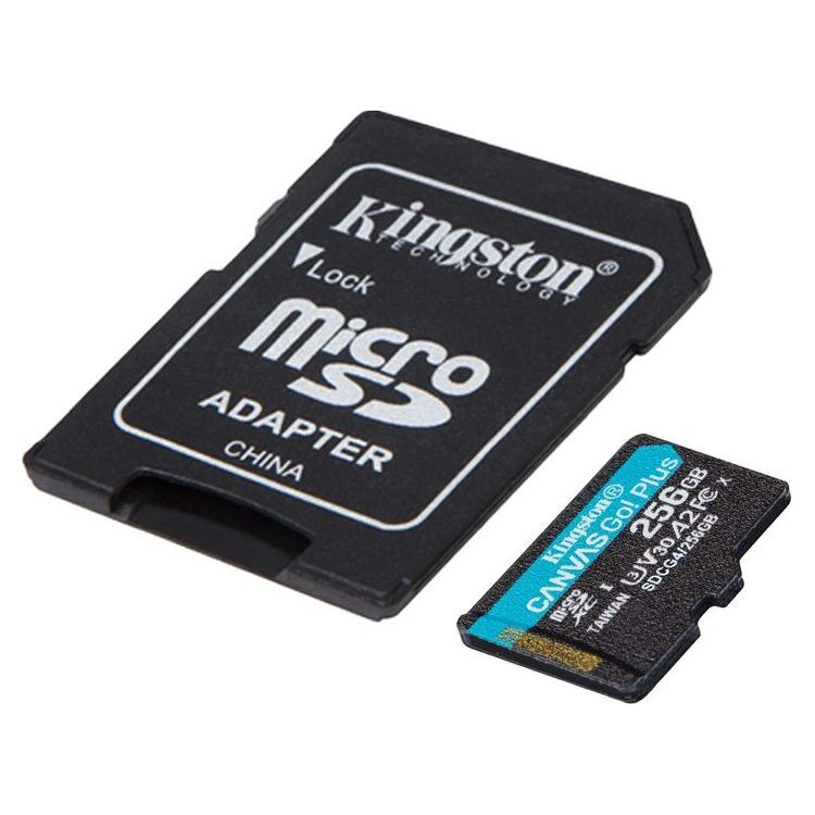 KINGSTON Memory Card SDCG4/256GB Canvas Go PLUS Class 10, UHS-I, U3, V30, A2 - Image 2