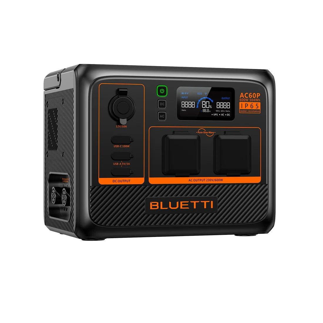 BLUETTI Premium AC60P Portable Power Station Expandable IP65, 600W AC Outlet 504Wh - Image 2