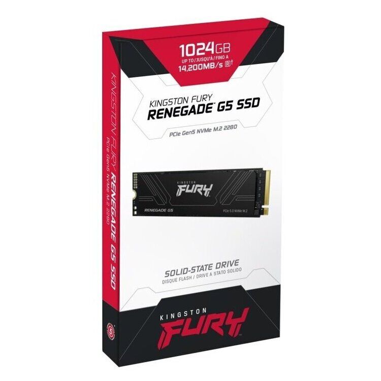 Kingston FURY Renegade G5 PCIe 5.0 NVMe M.2 SSD , 1TB - Image 2