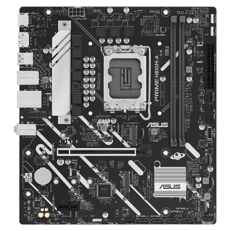 ASUS MOTHERBOARD PRIME H810M-A-CSM, DDR5, 1851, MATX - Image 2