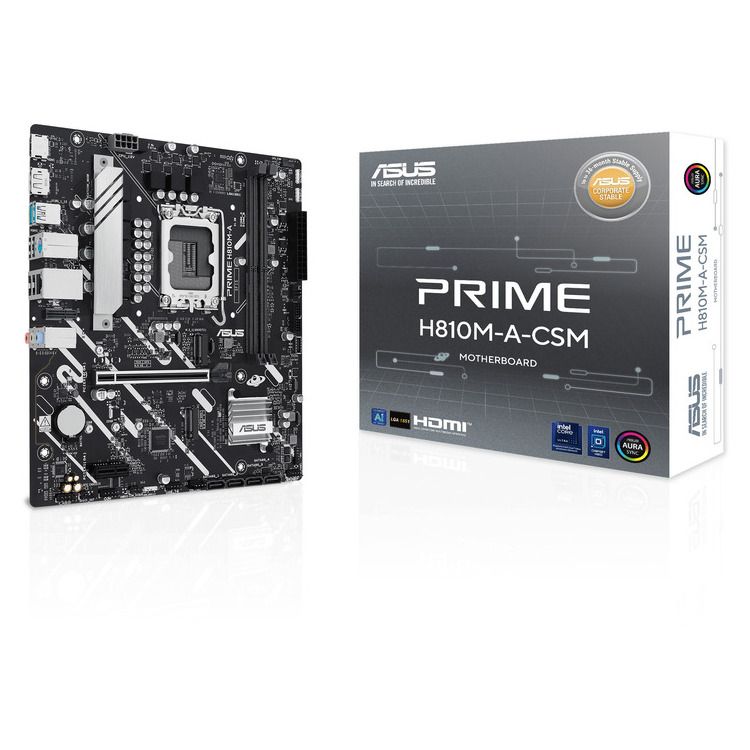 ASUS MOTHERBOARD PRIME H810M-A-CSM, DDR5, 1851, MATX - Image 1
