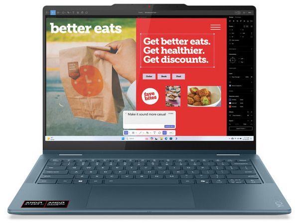 LENOVO Laptop Yoga 7 2-in-1 14AKP10 14'' WUXGA OLED/Ryzen AI 7-350/16GB/1TB/AMD Radeon 860M/Win 11 Home/3Y Premium/Tidal Teal - Image 1