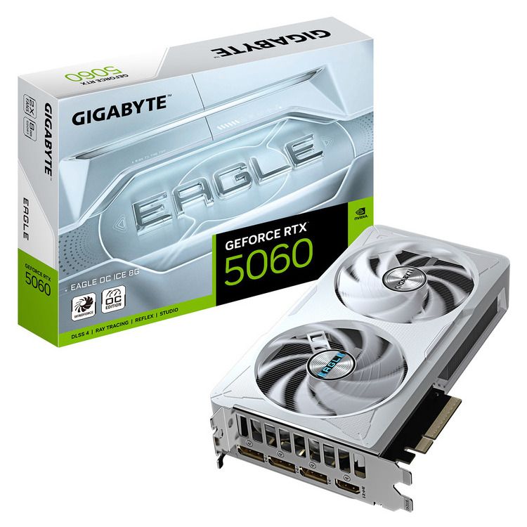 GIGABYTE VGA GV-N5060EAGLEOC ICE-8GD, 8GB, GDDR7 - Image 1