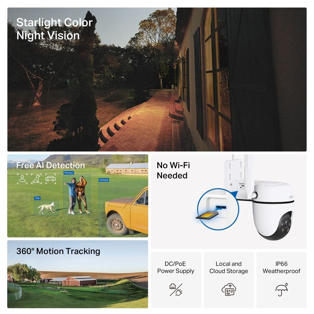 TP-LINK 4G Camera Tapo C501GW FHD Pan/Tilt Outdoor - Image 2